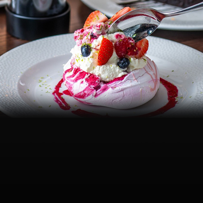 Dessert menu at The Woolpack