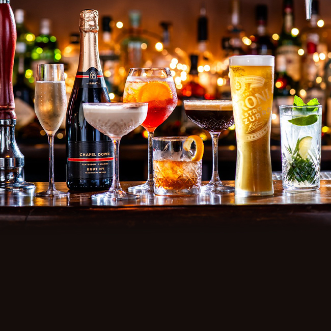 Wine & Drinks menu at The Woolpack