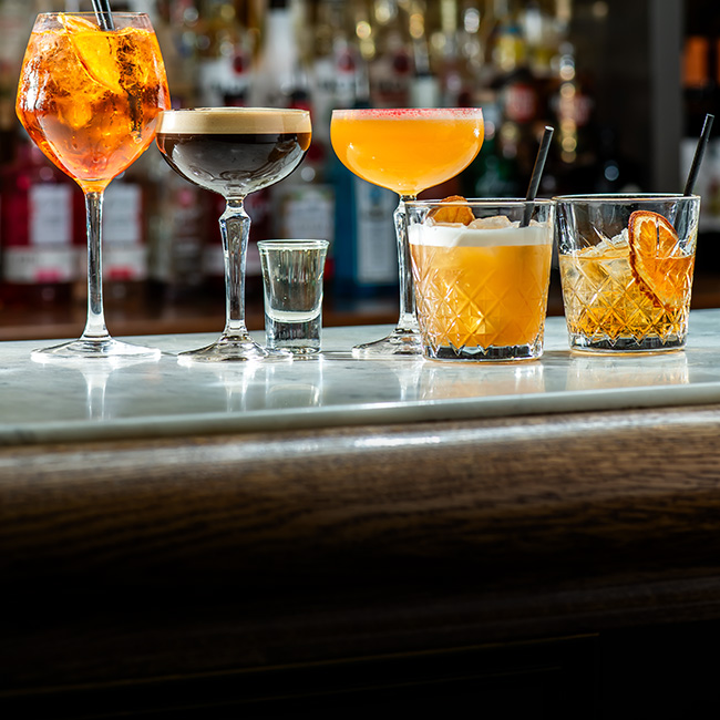 Wine & Drinks menu at The Woolpack