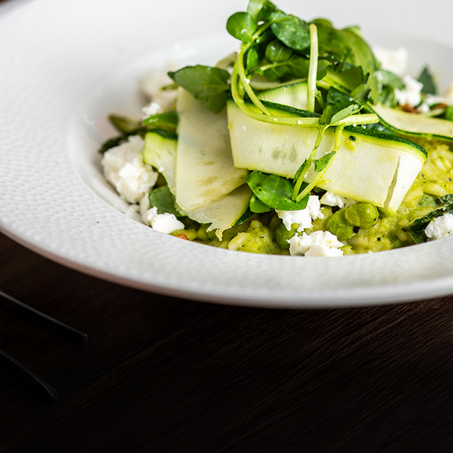 Vegan menu at The Woolpack