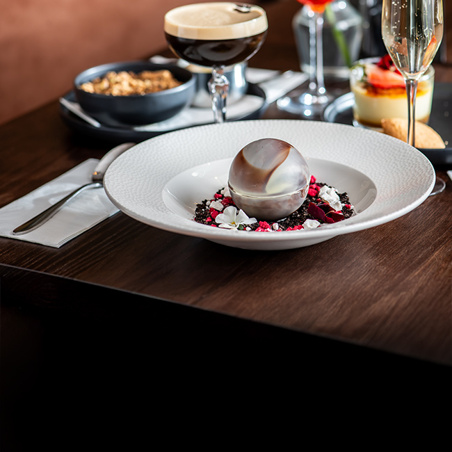 Dessert menu at The Woolpack