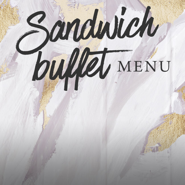 Sandwich buffet menu at The Woolpack