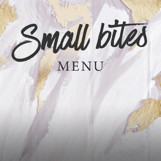 Small Bites menu at The Woolpack 